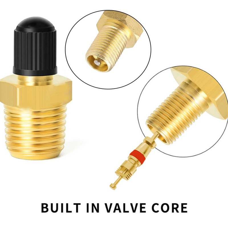 IUSOT 3 Pcs Tank Valve, Brass Tank Fill Valve, 1/4"