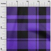 oneOone Rayon Medium Purple Fabric Tartan Sewing Craft Projects Fabric
