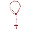 Plastic Economy Rosary - Made in Italy (Red)
