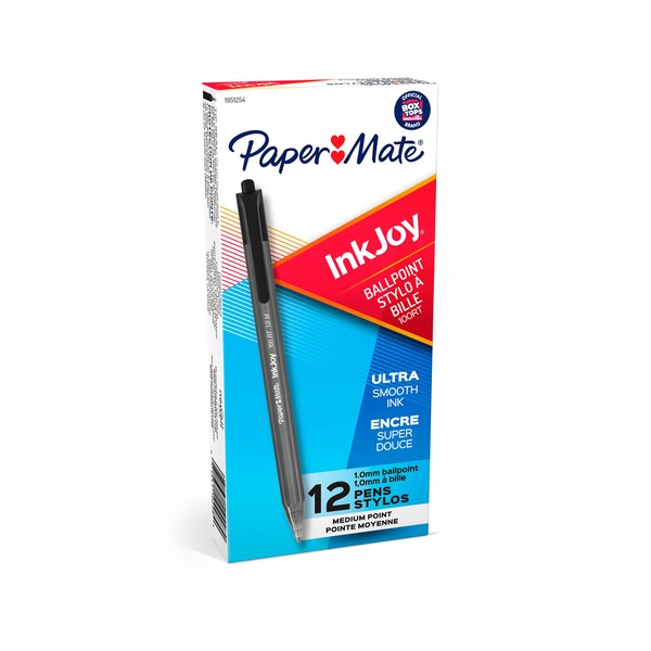 Paper Mate® InkJoy® 100RT Retractable Ballpoint Pens, Medium Point, Black,