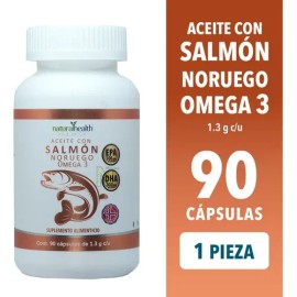 Aceite De Salmón Noruego (90 Caps) Naturalhealth                                                                                                      