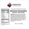 Cappuccino Supreme 2 lb bag Almond Amaretto Instant Cappuccino Mix