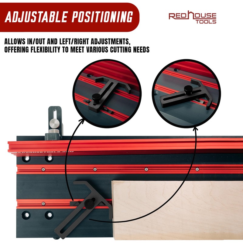 RED HOUSE TOOLS Multi-Angle Swivel Stop Block - Compatible with