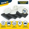 Mario10 Multipurpose Anti-Vibration Pads and Cups (4-Piece Set) Rubber for