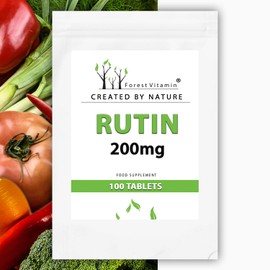 RUTIN - Forest Vitamin - Rutin 200mg - 100 Tablets - 3 Month Supply - Extracted from the Flowers of Japanese Pearl Flower - Health & Beauty