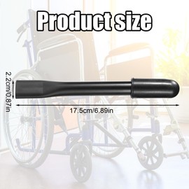 2pcs Wheelchair Brake Extenders, Durable Wheelchair Brake Handle Extenders Wheelchair Brake Handle Extensions Easy to Move and Install Practical Wheel Chair Accessories(Black)