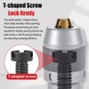 MT3 Keyless Drill Chuck Self-Tightening 1/8"-5/8" (3-16mm) - Titanium Coated