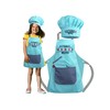 Emily´s Check Chef's Hat + Kitchen Apron + Oven Glove