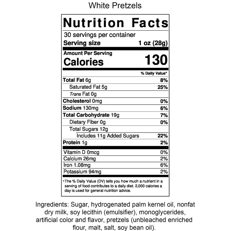 Amish Home Made Candies - (White Pretzels 30 Ounce Bag)