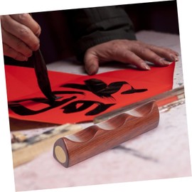 Operitacx 1 PC Pen Rest Writing Brush Support Calligraphy Brush Rack Ink Brush Organizer Practical Brush Pen Rack Tip Drawing Marker Watercolor Brush Holder Pencil Pens Paint Stationary Wood