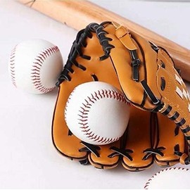 Ghani® 2 Pack Baseball Ball Soft Leather Sports Practice Baseballs Softball PU Rubber Leather Baseball Stitched T Ball Training Baseball for Outdoor Sports for Youth and Adult
