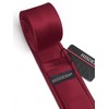 HISDERN Men's Tie Slim Plain Silk Ties for Men Classic