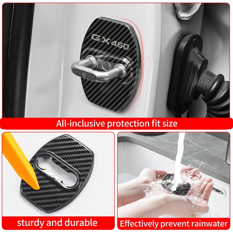 Car Door Protective Cover for 2010-2023 GX460 Stainless Steel Door