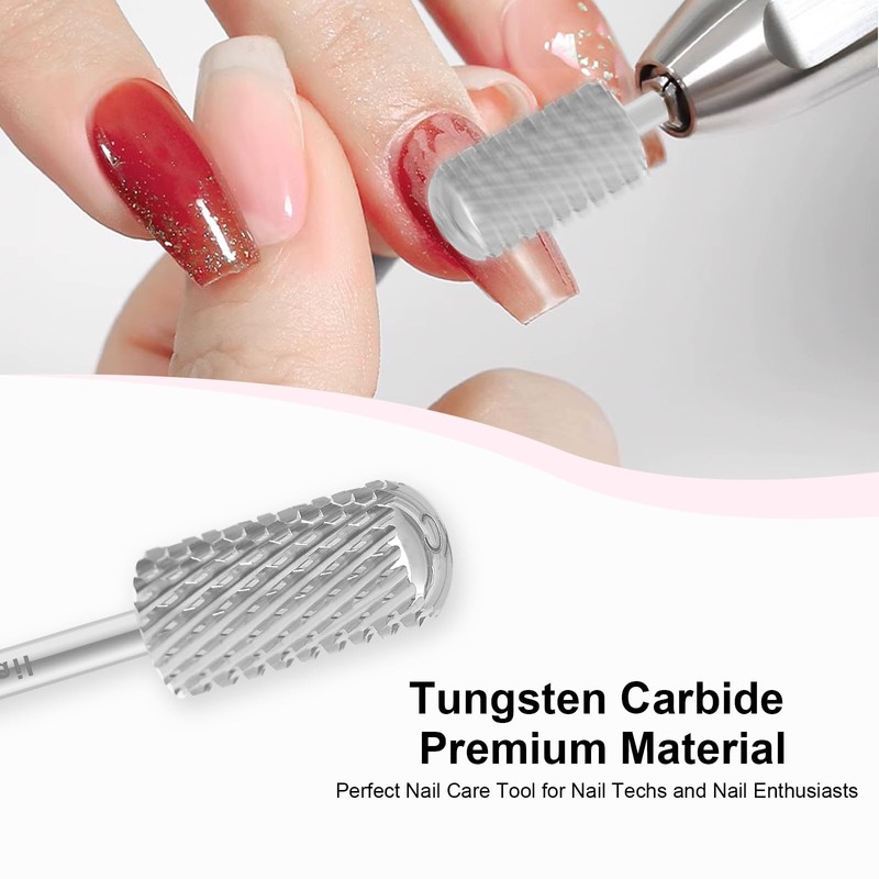 3/32" Large Barrel Smooth Round Top Tungsten Carbide Nail Drill