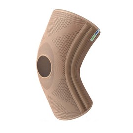 Actimove Everyday Supports Knee Brace | Open Patella, 4 Stays Left & Right Compatible Knee Support for Meniscus Tear, Knee Pain, ACL, MCL, Injury Recovery | Men & Women, Beige, Small