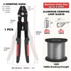 Sanuke Wire Rope Crimp Kit with 100ft 1/16 304 Stainless
