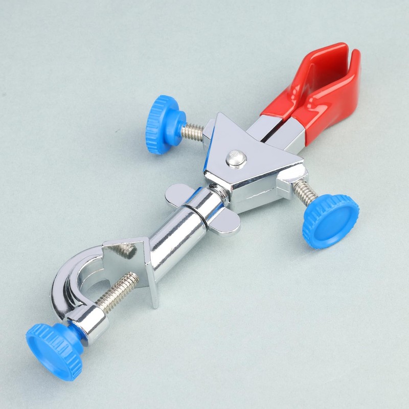 stonylab Mini 2-Prong Swivel Clamp with Boss Head, Compact Dual