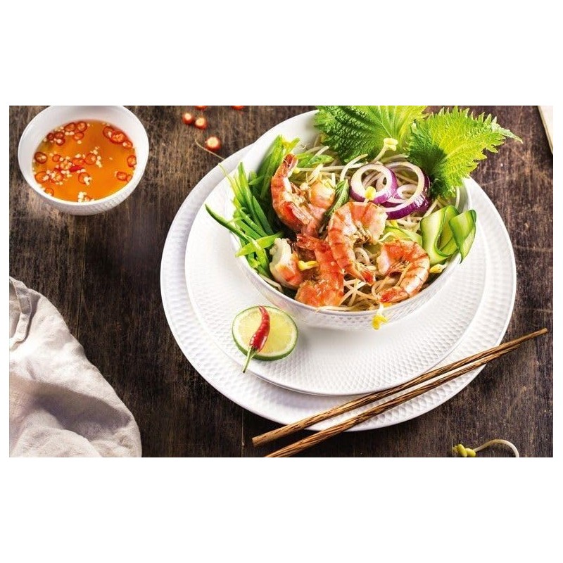 Maxwell & Williams Basics Diamanten Nudelschale, weiß, 18 cm