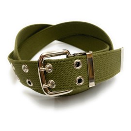 okuda-belt (Full Size Available) 1.6 inches (40 mm) Wide, Cotton, Stone, W-Pin, Double Pin Belt, Work Belt, Men's, Women's, Cloth Belt, Compatible with Catpos, Factory, Civil Engineering,