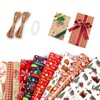 Wrapping Paper, 12Pcs Wrap Contain Red & Brown, Wrapping Paper