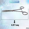 Rochester Pean Hemostat Multipurpose Forceps Full Serrated Jaws Straight 6.25"