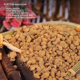 Akadama Bonsai Soil 2lbs Horticultural Potting Soil Amendment Cacti Succulent Plant Soil, Prevent Over Water, Provides Optimal Water Retention, Fast Drainage