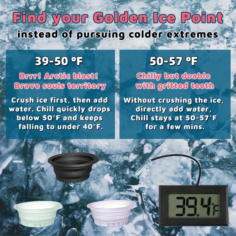 Face Bowl for Ice Bath, Portable ice face Bowl for