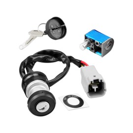 JUWEVAZU Ignition Switch Key Lock Kit with Gaskets Fit for CFMOTO ZFORCE 500 CF500US 2016-2022 Fit for 800 Trail EX CF800 CF800US-A Fit for 1000 CF1000US-2 2018 2019 Replace 7000-011000-20000 4 Wire