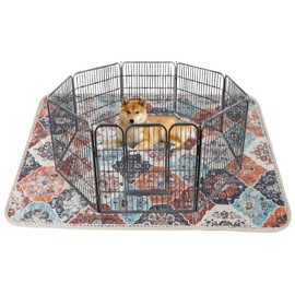 IEUUMLER Washable Pee Pads for Dogs, 1 Pack Reusable Pee Pads for Dogs Non-Slip Grip, Super Absorbent Waterproof Puppy Pads for Potty training, Playpen, Crate, Whelping Box EU011 (Orange,48" x 48")