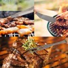 BBQ Tools Set 3Pcs With Wooden Handle Stainless steel Outdoor/Indoor