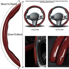 Car Steering Wheel Cover, Non-Slip Steering Wheel Protector, Universal Car Steering Wheel Cover for 15 Inch, Decor Gadgets, Automotive Interior Accessories (Brown, 3 pcs)