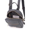 Catwalk Collection Handbags - Small Leather Fashion Backpack For Women