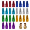 Pack of 28 Colour Valve Covers, Bicycle Accessories, Valve Plugin,