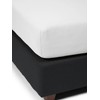 ESSENZA The Perfect Organic Jersey Fitted Sheet, White, 140-160 x