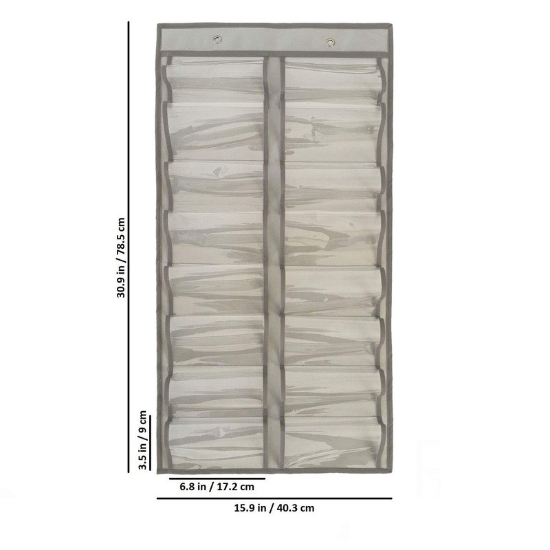 ANIZER Dual-sided Hanging Sunglasses Organizer Dust-Proof Glasses Storage Wall Pocket