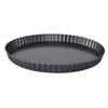 Fluted Tart Pan with Removable Bottom, Carbon Steel Round Tart