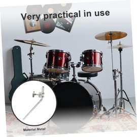 Vaguelly Drum Cowbell Mounting Pole Cowbell Holder Extension Rod for Drum Kits Easy Installation Construction for Musicians