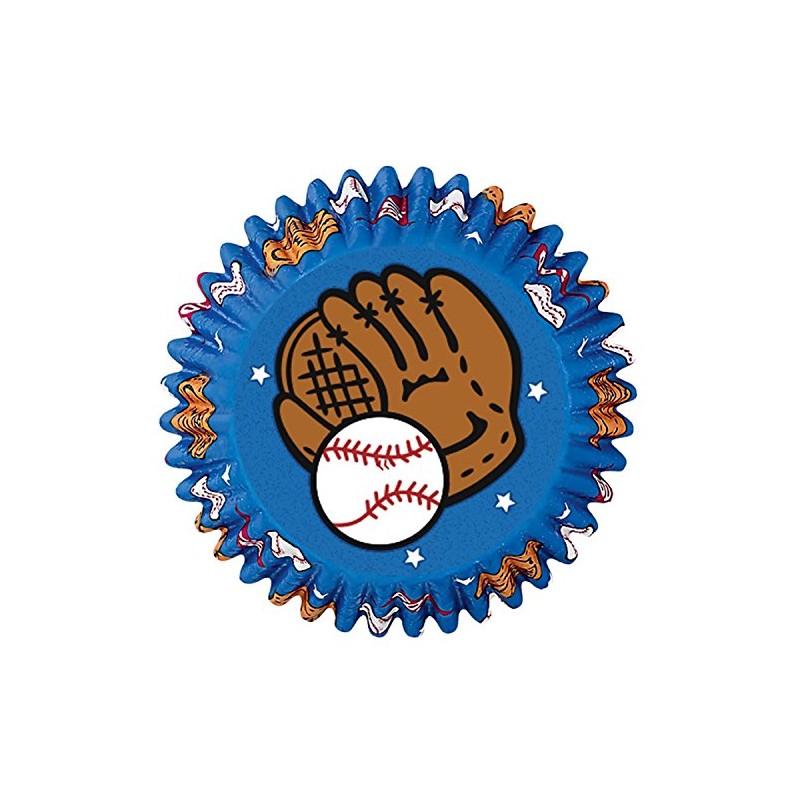 Baking Cups-Baseball 50/Pkg-Standard