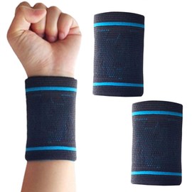Wristbands (Set of 2) Wrist Protection, Water Absorbent, Sweat Absorbent, Breathable, Stretchy, Good to the Touch, Antibacterial, Odor Resistant, Sports, Baseball, Running, Unisex (Set 05)