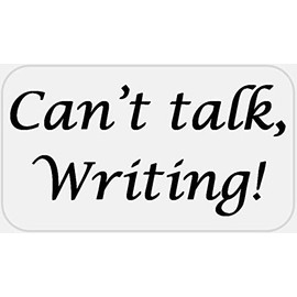 Can't Talk Writing - 50 Stickers Pack 2.25 x 1.25 inches
