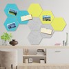 FWEEK Pack of 9 Felt Hexagonal Notice Boards, 26 x