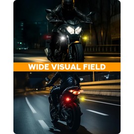 PBYMT Motorcycle Bullet Front Rear Turn Signal White Amber Light SMD Motoecycle Rear Blinker Indicator Compatible with Honda Yamaha Suzuki Kawasaki（4 Pcs）