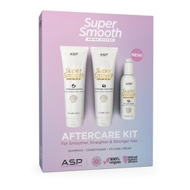 ASP Super Smooth Amino System Aftercare Kit, Shampoo, Conditioner, Styling Cream, 100% Vegan
