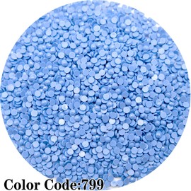 5000 Pieces Single Color Diamond Art Painting Beads,Color Code 799 Flat Bottom Round Rhinestones for Gem Painting Replacement, Round Drills for 5D Diamond Art DIY Craft