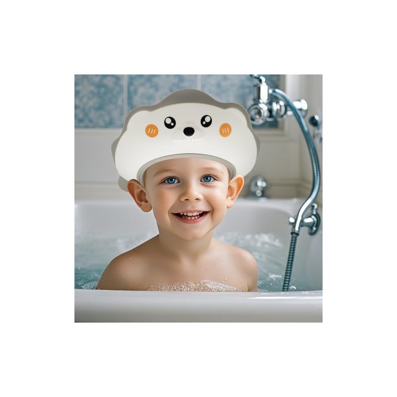 Gorro Ducha Bebé Protector Niños Visera Proteger Ojos Oídos Años