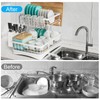 7 code Large Dish Drying Rack, 2-Tier Dish Racks for