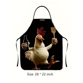 HORNO Funny Apron Creative Cooking Grilling Baking Party Apron for Men Women