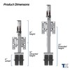 TOWKING 2000 lbs Upgraded Boat Trailer Jack, 10" Lift, Bolt