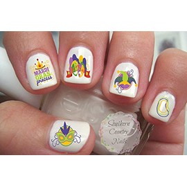 Mardi Gras Nail Art Decals
