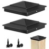 Toscoco 10-Pack Aluminium Pyramid Cap for 4" x 4" (Actual
